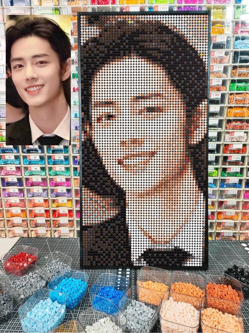 PixelPortrait™ 48×96 Custom Photo Mosaic Kit