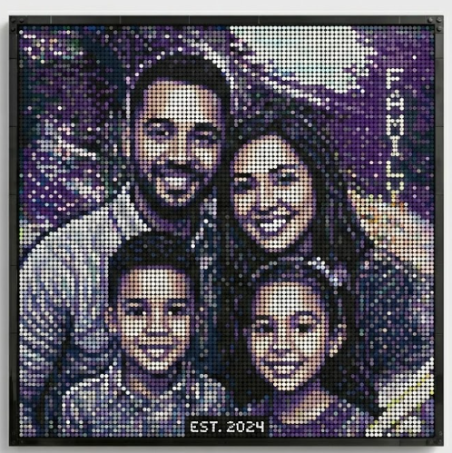 PixelPortrait™ 96×96 Custom Photo Mosaic Kit – The Ultimate Statement Piece