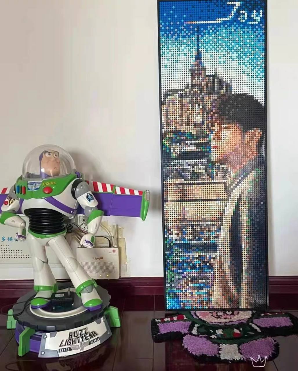 Tall portrait with Buzz Lightyear