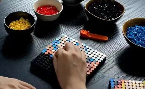 Pixel mosaic in progress